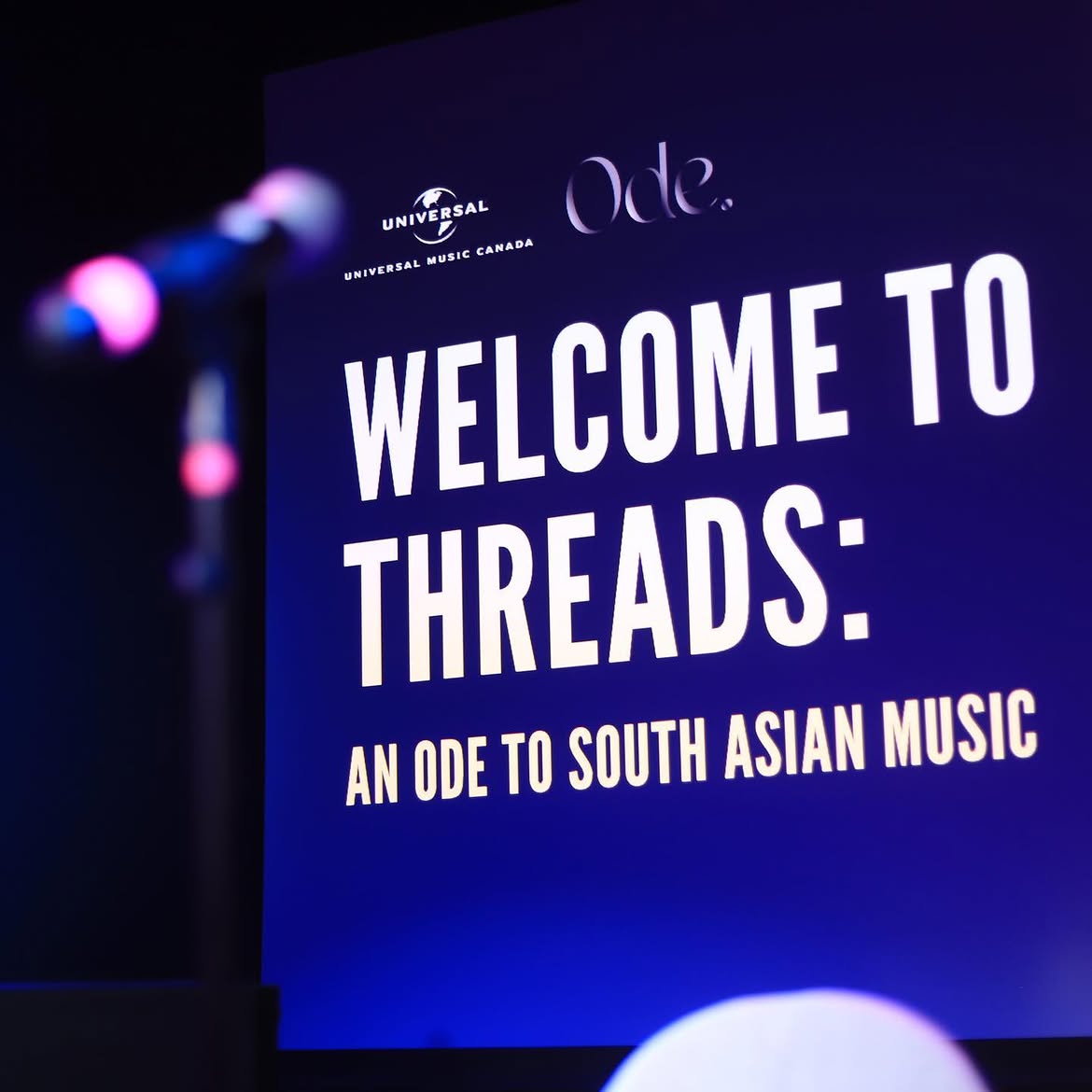 THREADS event signage - An Ode to South Asian Music